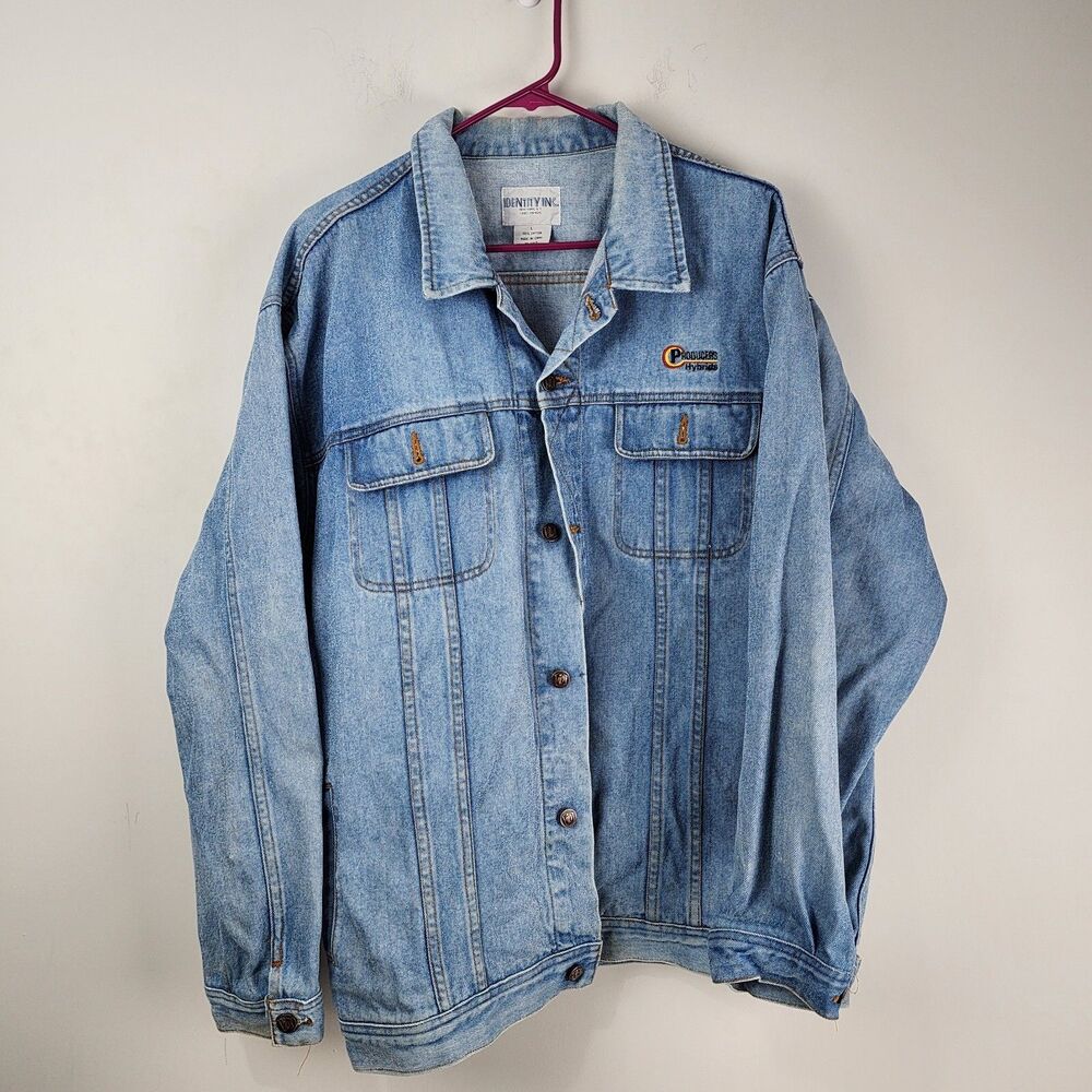 Producers Hybrids Identity size L Blue Jean Denim Button Jacket